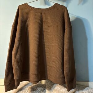 Crepe Myrtle Brown Textured Top (does come with matching shorts not pictured)